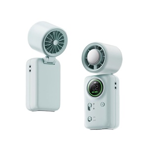<b>Mini</b> Cooling 100 Gears Precise Air, Led Display, 4000Mah Battery, Handheld <b>Desk</b> Fan, Portable for Office Travel - Product Image 1