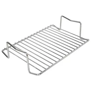 Non-stick Portable Stainless Steel Barbecue Wire <b>Mesh</b> Grill Basket with Wooden Handle - Product Image 4