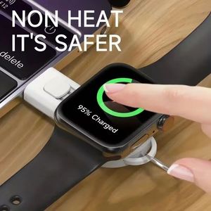 Chargeur de montre intelligente portable pour IWatch Series 8 7 6 5 4 3 2 1, câble magnétique USB-C pour ordinateur portable, fonction PD 5W, chargeur USB sans fil - Product Image 4