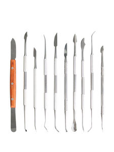 Kit de couteau pour prothèse dentaire pour étudiant Source d'alimentation manuelle comprend un couteau à découper à la cire cuillère à cire dentaire outil de remplissage pour sculpter les dents dentaires - Product Image 6