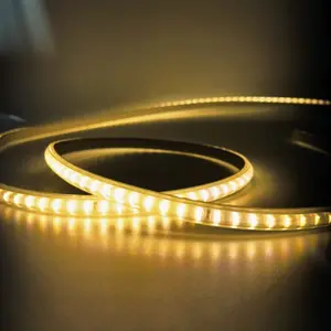 SMD 2835 110v-220v IP67 50 Metros rolo Luz de Tira Cortável Alta Brilhante Alta Potência 110V Led Strip Light Outdoor Usado