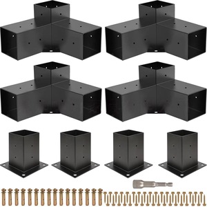 3-Way 90 °   Soportes <span class=keywords><strong>de</strong></span> Esquina <span class=keywords><strong>para</strong></span> Pérgola, Kit <span class=keywords><strong>de</strong></span> Base <span class=keywords><strong>para</strong></span> Poste <span class=keywords><strong>de</strong></span> 4x4, Herrajes <span class=keywords><strong>de</strong></span> Acero Inoxidable <span class=keywords><strong>para</strong></span> Construir Pérgolas y Pabellones - Product Image 1