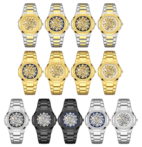 Reloj Mecánico de Doble Esqueleto Bicolor VVS-BW para Hombre, Manecillas Luminosas, Reloj de Lujo Resistente al Agua - Product Image 2