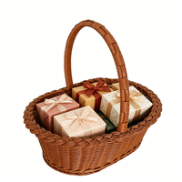 Panier en rotin PP tressé à la main de forme ovale avec poignée – Rangement durable pour jouets pour filles et garçons – Offre spéciale