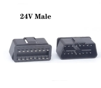 12 v/24 v typ obd stammverbinder, obd-baugruppe stammstecker, obd2 autoverbinder mit 16 klemmen obd-stecker