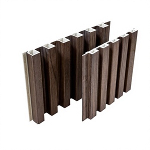 แผ่นผนังตกแต่งลายลอน PVC WPC แบบลิ้นร่อง ติดตั้งง่าย สำหรับห้องนั่งเล่น - Product Image 1