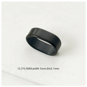 Yiwu Aceon DIY Schmuckherstellung Blanko Rechteckige Lochperlen Polierte Stapelbare Lederband-Dekorations-Schiebeperlen - Product Image 6