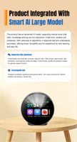 Jam Alarm AI yang Dapat Disesuaikan, Teman AI dengan Layar Sentuh 2,8 Inci, Timer Pomodoro, Stopwatch Fokus, Jam Pintar untuk Pelajar & Kantor