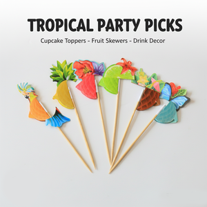 Holiday 12cm 4.7 Inch Bamboo Decorative Cocktail Pick Celebration Decorative Skewers for Restaurant Party - Product Image 2