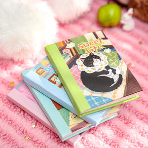 Cuaderno <span class=keywords><strong>de</strong></span> <span class=keywords><strong>Bolsillo</strong></span> A7 Mr. Paper Cat's Wonderful House, Bonito Diario para Estudiantes, para Tomar Notas y Mensajes, en Blanco - Product Image 3