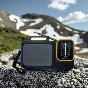 วิทยุ AM FM แบบสองย่านความถี่ รุ่น W-916 จากโรงงาน OEM แบตเตอรี่แบบชาร์จได้ 2000mAh รองรับการ์ด TF เล่น MP3 พร้อมไฟฉาย LED พกพาสะดวก วัสดุพลาสติก เหมาะสำหรับกิจกรรมกลางแจ้ง - Product Image 2