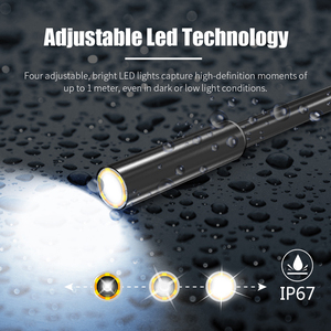 Pantalla de 4,3 pulgadas, lente de 8mm, cámara de inspección de tuberías de alcantarillado 1080p, cámara endoscópica de boroscopio Industrial <span class=keywords><strong>Digital</strong></span> impermeable Ip68 - Product Image 5