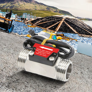 DC24V G1/2 "ステンレス鋼高温度抵抗100 ℃ NPN出力水ディスペンサー流量センサータービン流量計1-25LPM OEM - Product Image 2