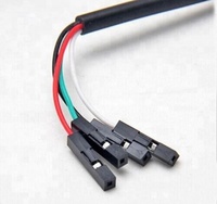 Cable USB a TTL negro PL2303HX Convertidor de 4 pines USB a RS232 TTL USB a COM Módulo de cable adaptador serie
