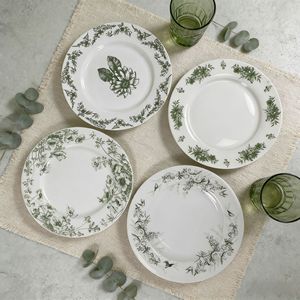 Assiette <span class=keywords><strong>de</strong></span> table en céramique <span class=keywords><strong>de</strong></span> style vintage français, rétro, pour l'extérieur, ronde, pour le petit-déjeuner, les plats occidentaux, les desserts, les gâteaux, les pâtes - Product Image 1