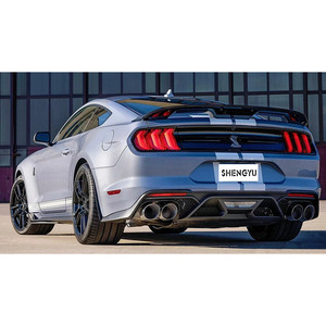 Parachoques de coche de alta calidad con parachoques delantero y trasero con faldón lateral de rejilla para la actualización de Mustang 18-20 a GT500 <span class=keywords><strong>Shelby</strong></span> Style de 2017 - Product Image 6