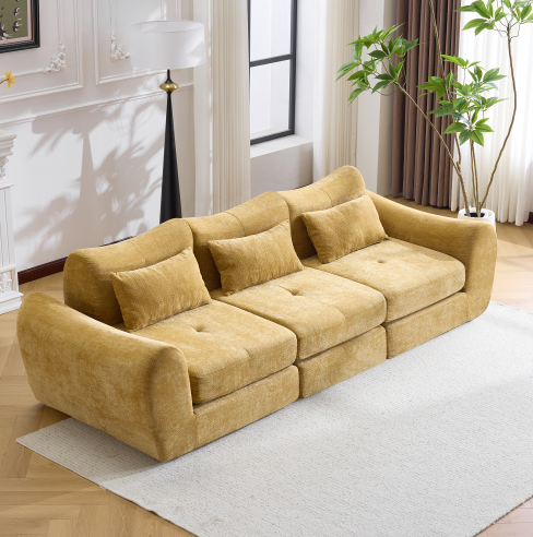 Jaune + Mousse + 3 Places + Mousse