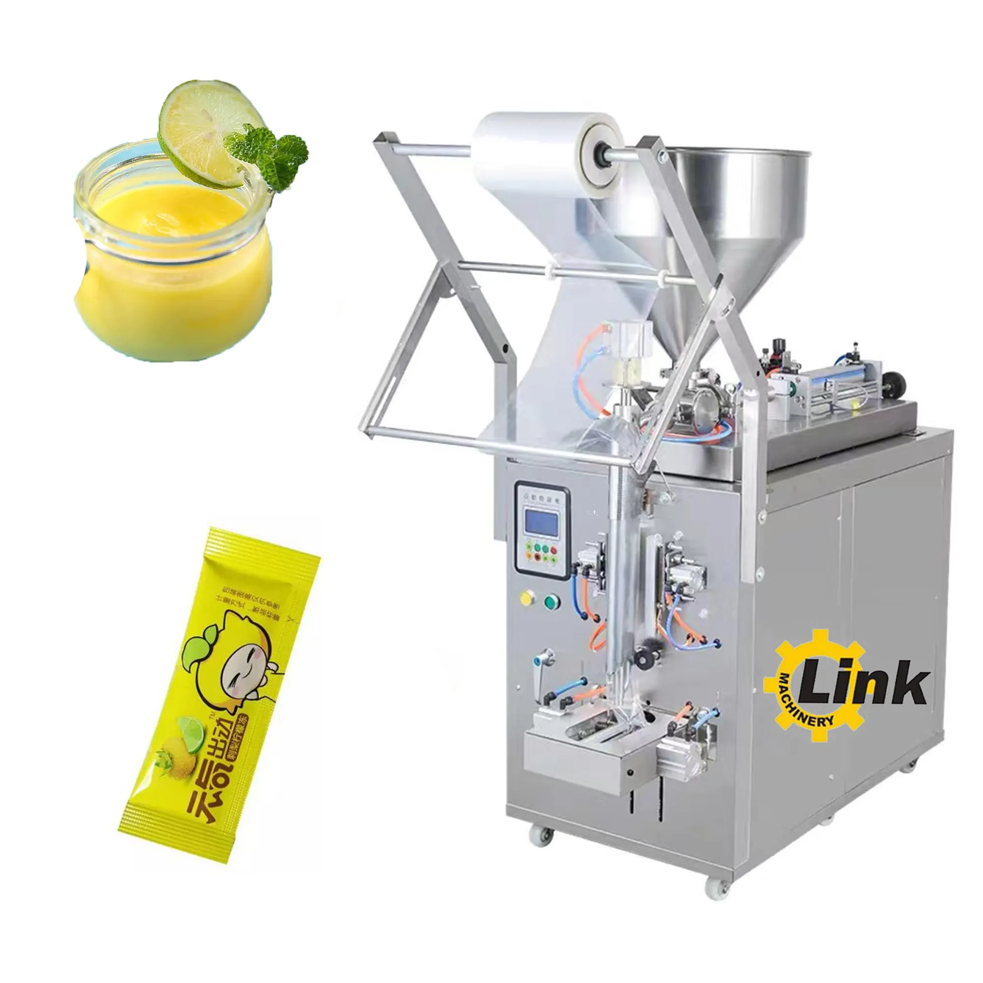 Piccola bustina automatica che fa il miele yugurt macchine per il riempimento di pasta di pomodoro macchina per il confezionamento di salsa