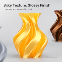 Filament d'imprimante 3D ELEGOO PLA Silk 1,75 mm 1 kg, finition soyeuse, lustre métallique, faible rétrécissement, bobine en carton écologique, impression FDM