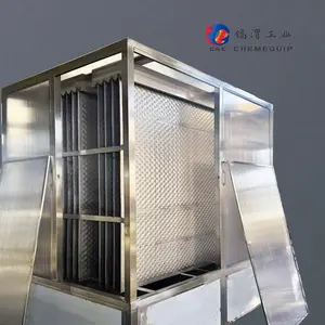 Refrigerador de filme de queda de placa de travesseiro ss304 para refrigeração de produtos frescos