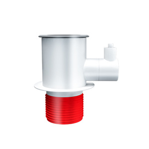 Conector de tubería de desagüe para fregadero de cocina, diseño moderno de ABS roscado de 2,8 pulgadas para lavavajillas y lavadora - Product Image 1