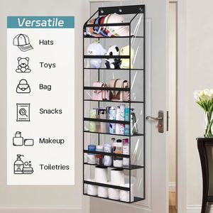 Clear Hat Storage Organizer Large Capacity Over the Door Hanging Organizer for Baseball Caps Hat Racks Storage for Closet/Wall - Product Image 3