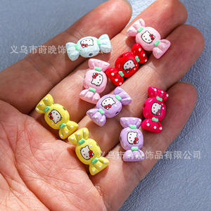 Kawaii Nette Weihnachten Kt Katze Süßigkeiten Charms Diy Armband Perlen Handwerk Teile Junk Handy Fall Dekorationen Haarschmuck - Product Image 4
