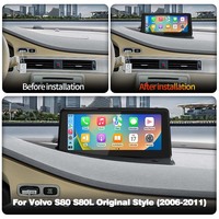 Autoradio multimédia STWEI Android 14 Carplay Auto, écran de style automobile d'origine pour Volvo S80 V70 XC70 2006-2011, GPS stéréo