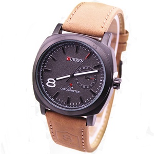 Reloj de Cuarzo para Hombre de Lujo, Diseño OEM ODM, Caja de Aleación, Esfera de Cristal, Diseño Simple y Minimalista, Correa de Cuero, para Negocios y Ocio - Product Image 6