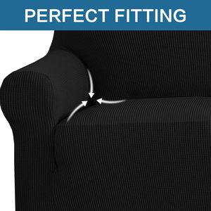 Jacquard Knitting <b>Stretch</b> Fabric Chair <b>Sofa</b> Slipcover Armchair <b>Sofa</b> <b>Cover</b> One Seat <b>Sofa</b> Protector High Spandex - Product Image 3