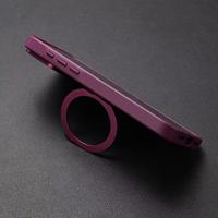 Étui de téléphone portable transparent super résistant avec support magnétique rotatif à 360° en TPU+PC pour 18 Pro Max