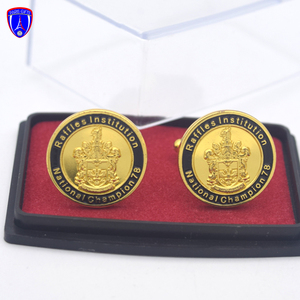 高品質カフリンクスゴールド工場カスタム高級男性用カスタムロゴカフリンクス - Product Image 6