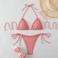 Culotte de bain femme personnalisée Honara, imprimé rayé, impression personnalisée, marque privée, extensible, vente en gros OEM