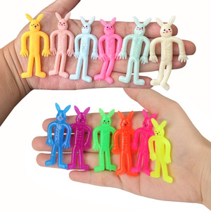 ของเล่นกระต่ายยาง TPR สีสันสดใส น่ารัก ขนาดเล็ก ยืดหยุ่นได้ บรรเทาความเครียด ของเล่นอีสเตอร์ สำหรับใส่แคปซูลขนาด 2 นิ้ว ขายดี - Product Image 2
