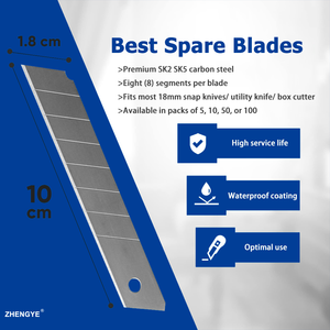 Gratismuster Hochwertige Tapetenmesser-Klingen 10 Stk. 18mm Universalmesser-Klinge - Product Image 4