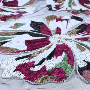 CJ Latest Style African Embroidered Bridal <strong>Lace</strong> <strong>Fabrics</strong> , Custom <strong>Heavy</strong> Beaded Crystal 3d <strong>Lace</strong> <strong>Fabric</strong> for Wedding - Product Image 4