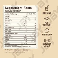 Poudre de Smoothie Protéiné Saveur Crème Vanille Mélange de Protéines de Lactosérum Faible en Sucre Boisson Nutritionnelle Usine ODM Emballage Personnalisé Vente en Gros