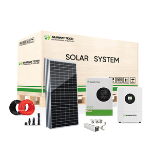 Sunway 5KW đầy đủ năng lượng mặt trời hệ thống năng lượng LiFePO4 pin năng lượng mặt trời công nghệ Monocrystalline năng lượng mặt trời bảng điều khiển 10KW 15KW - Product Image 1