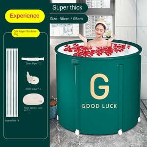 <span class=keywords><strong>Seau</strong></span> <span class=keywords><strong>à</strong></span> glace en plastique pliable pour adultes pour la maison ou l'utilisation d'un bain de glace <span class=keywords><strong>seau</strong></span> de douche pratique - Product Image 6