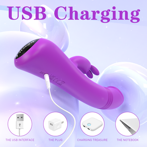 S-hande mainan seks untuk wanita, mainan seks tembus pandang untuk wanita, <span class=keywords><strong>Vibrator</strong></span> kelinci pengisi daya USB - Product Image 5