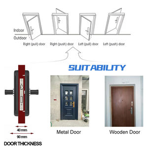 Cerraduras Inteligentes para Puertas con Huella Dactilar y Batería, Cerraduras Biométricas Digitales con Manija para Puerta Principal de Hotel - Product Image 4