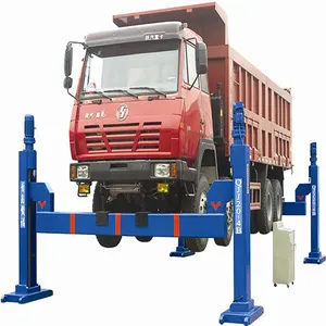 Aofu 4 Post Vorm Staal Gebruikt Elektrische Apparatuur Outdoor Auto Takel Lifter Grote Voertuig Vrachtwagen Lift Te Koop