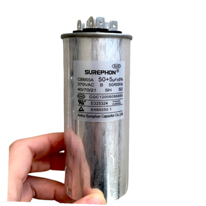 Sản xuất tụ điện với TUV CE CQC giấy chứng nhận cbb65 tụ 50 + 5uF OEM biểu tượng tùy chỉnh và đóng gói - Product Image 1