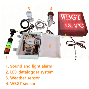 Fuerte radiación térmica Alta temperatura Alta humedad Operación WBGT Monitor de estrés por calor Medidor Sensor de temperatura de Bola negra - Product Image 6
