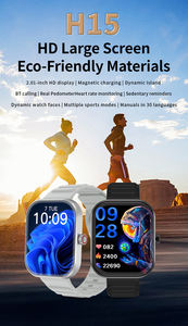 Смарт-часы CE ROHS FCC H15 с экраном 2.01 дюйма, звонками по Bluetooth, совместимость с Android и iOS, мониторинг уровня кислорода в крови, частоты сердечных сокращений, фитнес-трекер, спортивные функции, Laxasfit Smartwatch - Product Image 3