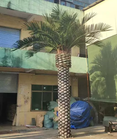 Vente en gros de tronc en fibre de verre Palmier dattier canari artificiel Plantes artificielles Arbres Palmier dattier artificiel pour piscine