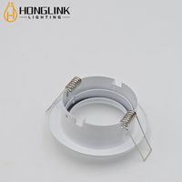 Spot encastré LED GU10 sans cadre en fer, IP20, orientable, résistant au feu, pour plafond, pour usage domestique et commercial