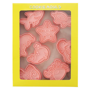 8pcs nghệ tây nhựa động vật biển fondant Biscuit pit tông khuôn thủy sinh vật <span class=keywords><strong>Cookie</strong></span> <span class=keywords><strong>cutter</strong></span> <span class=keywords><strong>Set</strong></span> cho Đảng dịp - Product Image 2