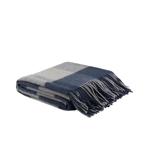 Sang Trọng 30% Len 70% Tre Chiếc Khăn Khăn Khăn Choàng Mùa Đông Phụ Nữ Ấm Kẻ Sọc Pashmina Len Chăn - Product Image 1