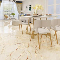 Carrelage en céramique beige imitation marbre pleine masse 800x800 Carrelage en porcelaine pour la décoration des sols et des murs